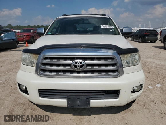 2010 Toyota Sequoia Platinum with VIN 5TDYY5G19AS025923, listed as a Copart auction lot 58679664 with 240,409 mi miles and Salvage Title. Bid and sale history available at carsss.com. Image 5.