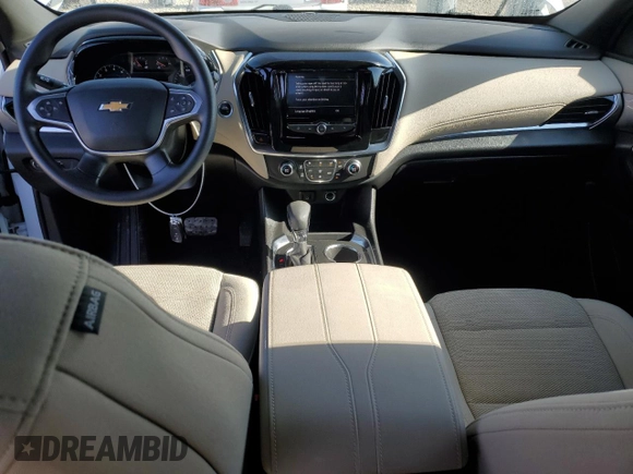 2022 Chevrolet Traverse LS with VIN 1GNEVLKWXNJ107625, listed as a Copart auction lot 42544375 with 46,280 mi miles and Salvage Title. Bid and sale history available at carsss.com. Image 8.