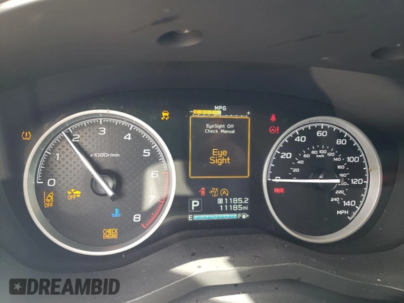2023 Subaru Forester Premium with VIN JF2SKAEC2PH529099, listed as a Copart auction lot 57414365 with 11,185 mi miles and Salvage title. Bid and sale history available at DreamBid. Image 9.