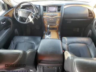 2012 Infiniti QX56 7-passenger with VIN JN8AZ2NF4C9519253, listed as a Copart auction lot 75007404 with 192,551 mi miles and Salvage Title. Bid and sale history available at carsss.com. Image 8.