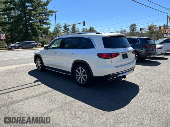 2022 Mercedes-Benz GLS 450 with VIN 4JGFF5KE1NA735534, listed as a Copart auction lot 55498415 with 113,393 mi miles and Clean Title. Bid and sale history available at DreamBid. Image 3.
