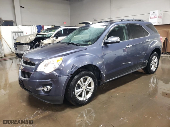 2013 Chevrolet Equinox LTZ with VIN 2GNFLGEK7D6357619, listed as a Copart auction lot 46515905 with 129,651 mi miles and Salvage Title. Bid and sale history available at carsss.com. Image 1.