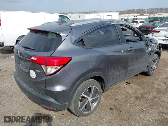 2022 Honda HR-V EX with VIN 3CZRU6H58NM704394, listed as a IAAI auction lot 41709238 with 65,401 mi miles. Bid and sale history available at carsss.com. Image 4.