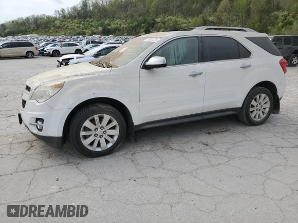 2010 Chevrolet Equinox LTZ with VIN 2CNFLGEYXA6362060, listed as a Copart auction lot 51641375 with Not Provided miles and Salvage Title. Bid and sale history available at DreamBid. Image 1.