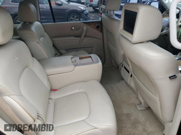 2013 Infiniti QX56 z VIN JN8AZ2NF7D9550269, wystawiony jako Copart lot #56836875 z przebiegiem 218 176 mil mil oraz Czysty tytuł • Clean title. Historia ofert i sprzedaży dostępna na DreamBid. Obrazek 10.