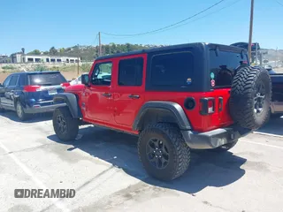 2019 Jeep Wrangler Unlimited Sport Altitude z VIN 1C4HJXDG8KW646743, wystawiony jako IAAI lot #42222890 z przebiegiem 76 610 mil mil oraz . Historia ofert i sprzedaży dostępna na DreamBid. Obrazek 3.