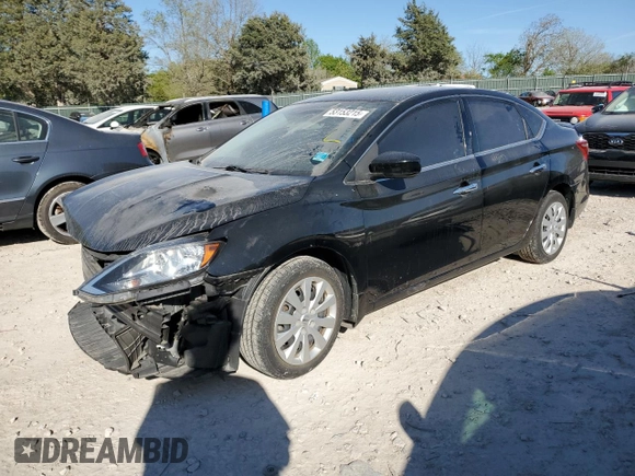2019 Nissan Sentra SV with VIN 3N1AB7AP6KY443879, listed as a Copart auction lot 53153215 with 76,172 mi miles and Salvage Title. Bid and sale history available at carsss.com. Image 1.