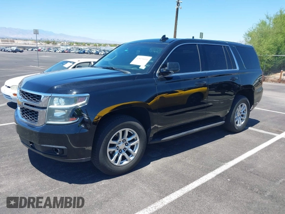 2015 Chevrolet Tahoe Commercial z VIN 1GNLC2EC0FR629983, wystawiony jako IAAI lot #42825604 z przebiegiem 112 410 mil mil oraz . Historia ofert i sprzedaży dostępna na DreamBid. Obrazek 2.
