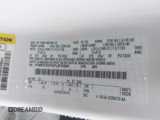 2023 Ford Bronco с VIN 1FMEE5DP6PLB75580, выставлен на аукционе IAAI как лот 42616341 с пробегом 23 098 миль миль и . История ставок и продаж доступна на DreamBid. Изображение 9.