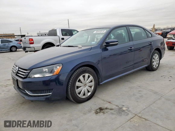 2013 Volkswagen Passat S с VIN 1VWAP7A32DC007583, выставлен на аукционе Copart как лот 46442615 с пробегом 137 210 миль миль и Списание • Salvage title. История ставок и продаж доступна на DreamBid. Изображение 1.