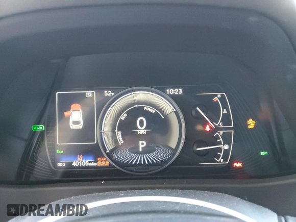 2020 Lexus UX with VIN JTHP9JBH5L2034147, listed as a Copart auction lot 52982925 with 40,105 mi miles and Salvage Title. Bid and sale history available at carsss.com. Image 9.