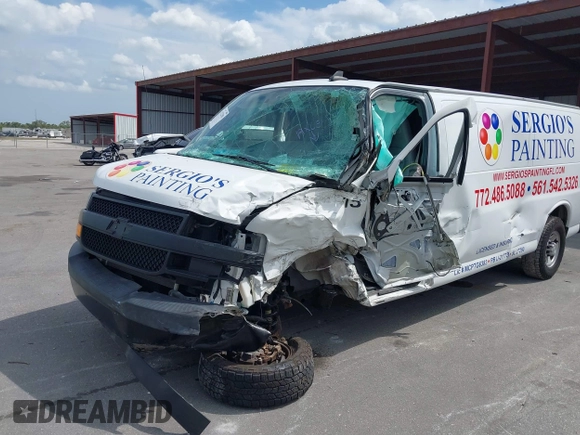 2020 Chevrolet Express Cargo with VIN 1GCWGBFP7L1118907, listed as a IAAI auction lot 41725301 with 83,978 mi miles and . Bid and sale history available at DreamBid. Image 6.