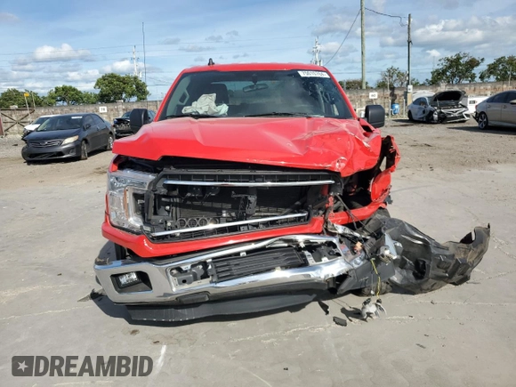 2019 Ford F-150 XL with VIN 1FTEW1CB2KFA66802, listed as a Copart auction lot 75010764 with 81,411 mi miles and Salvage title. Bid and sale history available at DreamBid. Image 5.