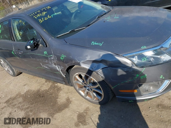 2012 Ford Fusion SEL with VIN 3FAHP0JAXCR148902, listed as a IAAI auction lot 41887918 with 202,965 mi miles. Bid and sale history available at carsss.com. Image 6.