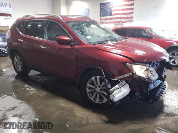 2016 Nissan Rogue SV with VIN KNMAT2MV6GP689816, listed as a Copart auction lot 42986025 with 49,300 mi miles and Salvage Title. Bid and sale history available at carsss.com. Image 4.