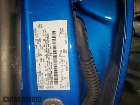 2021 Ford Escape SEL with VIN 1FMCU0H6XMUA30482, listed as a Copart auction lot 51856435 with 63,739 mi miles and Clean title. Bid and sale history available at DreamBid. Image 13.