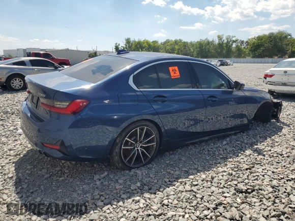 2021 BMW 3 Series 330i with VIN 3MW5R1J06M8B56990, listed as a Copart auction lot 50952045 with 0 mi miles and Clean Title. Bid and sale history available at carsss.com. Image 3.