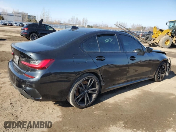 2020 BMW 3 Series 330i xDrive with VIN 3MW5R7J02L8B06976, listed as a Copart auction lot 46354815 with 78,329 mi miles and Salvage Title. Bid and sale history available at DreamBid. Image 3.