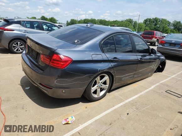 2014 BMW 3 Series 320i xDrive with VIN WBA3C3C50EF986791, listed as a Copart auction lot 62003805 with 109,556 mi miles and Salvage title. Bid and sale history available at DreamBid. Image 3.
