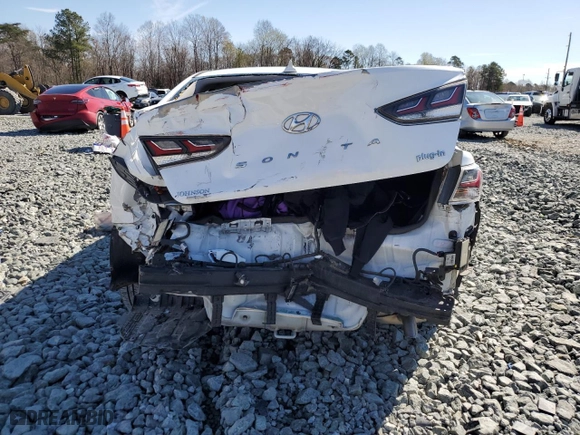 2019 Hyundai Sonata Plug-In Hybrid Limited with VIN KMHE54L2XKA093579, listed as a Copart auction lot 50220575 with 54,554 mi miles and Salvage Title. Bid and sale history available at carsss.com. Image 6.