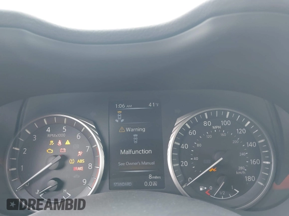 2024 Infiniti Q50 Luxe with VIN JN1EV7BP1RM600612, listed as a IAAI auction lot 41617834 with 20 mi miles and . Bid and sale history available at DreamBid. Image 7.
