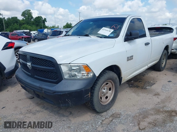 2018 Ram 1500 Tradesman with VIN 3C6JR6DG8JG141438, listed as a IAAI auction lot 42314130 with 124,618 mi miles and . Bid and sale history available at DreamBid. Image 2.