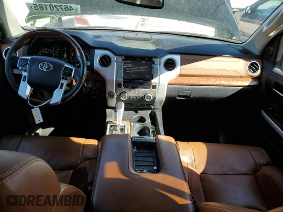 2021 Toyota Tundra Platinum with VIN 5TFAY5F16MX021555, listed as a Copart auction lot 46720185 with 136,112 mi miles and Salvage title. Bid and sale history available at DreamBid. Image 8.