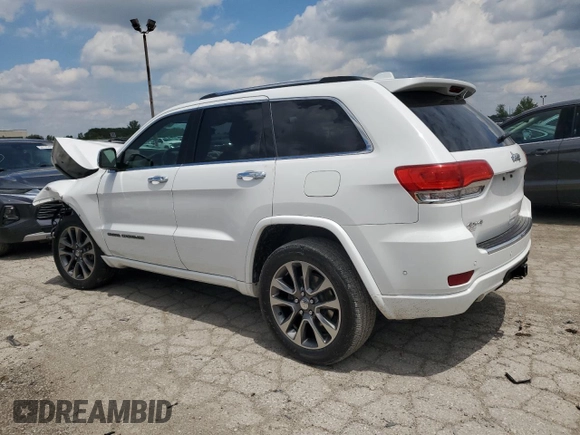 2017 Jeep Grand Cherokee Overland with VIN 1C4RJFCGXHC823593, listed as a Copart auction lot 58727205 with Not provided miles and Salvage title. Bid and sale history available at DreamBid. Image 2.