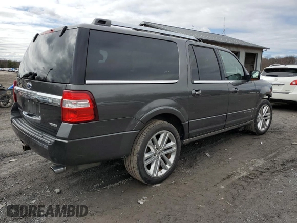 2017 Ford Expedition EL Platinum with VIN 1FMJK1MT7HEA62790, listed as a Copart auction lot 44686164 with 147,796 mi miles and Salvage Title. Bid and sale history available at carsss.com. Image 3.