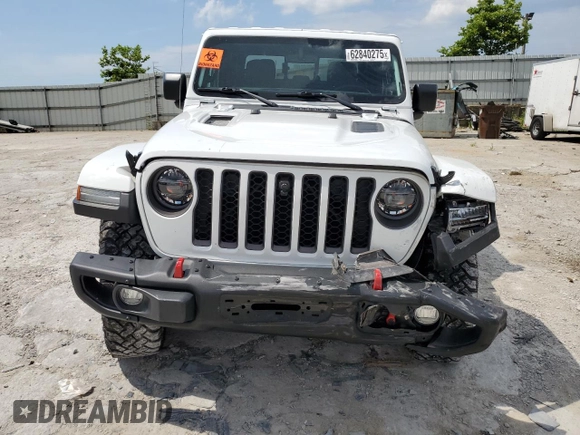 2021 Jeep Gladiator Rubicon z VIN 1C6JJTBG0ML624275, wystawiony jako Copart lot #62840275 z przebiegiem Nie podano mil oraz Szkoda całkowita • Salvage title. Historia ofert i sprzedaży dostępna na DreamBid. Obrazek 5.