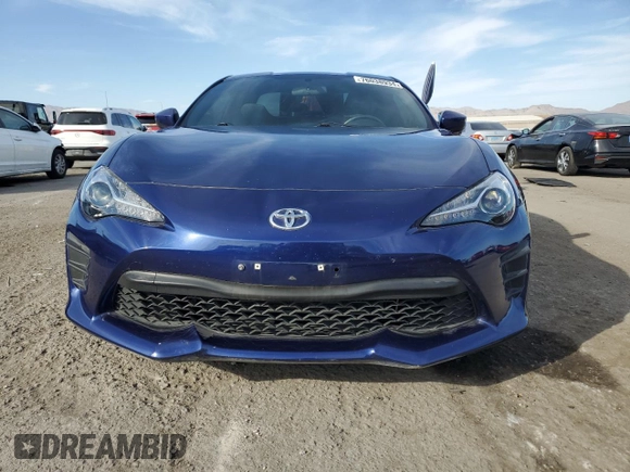2017 Toyota 86 with VIN JF1ZNAA11H8701770, listed as a Copart auction lot 76038934 with 37,909 mi miles and Salvage Title. Bid and sale history available at carsss.com. Image 5.