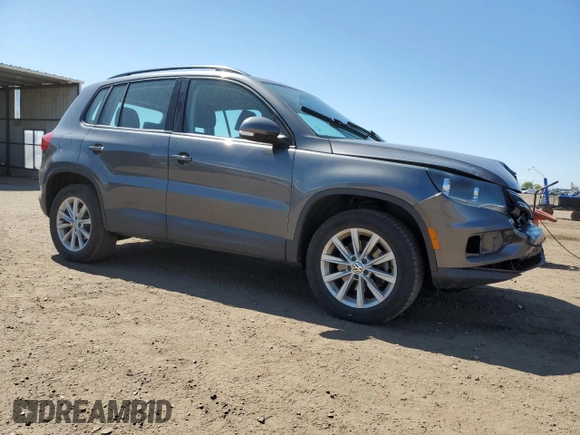 2017 Volkswagen Tiguan S with VIN WVGBV7AX6HK046412, listed as a Copart auction lot 57404245 with 75,881 mi miles and Salvage title. Bid and sale history available at DreamBid. Image 4.
