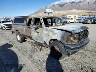 1993 Ford F-150 with VIN 1FTEX14NXPKA30599, listed as a Copart auction lot 84305744 with 0 mi miles and Salvage Title. Bid and sale history available at carsss.com. Image 4.