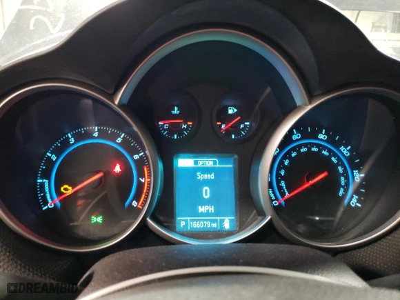 2015 Chevrolet Cruze LT with VIN 1G1PE5SBXF7143946, listed as a Copart auction lot 49836965 with 166,079 mi miles and Clean Title. Bid and sale history available at carsss.com. Image 9.