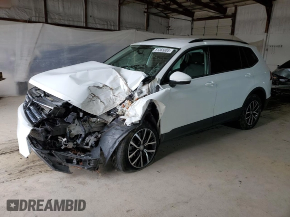 2021 Volkswagen Tiguan S с VIN 3VV0B7AX4MM040312, выставлен на аукционе Copart как лот 51365005 с пробегом 40 996 миль миль и Списание • Salvage title. История ставок и продаж доступна на DreamBid. Изображение 1.