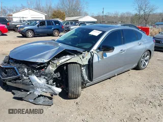 2021 Acura TLX w/Advance Package with VIN 19UUB5F68MA007218, listed as a IAAI auction lot 41693746 with 14,965 mi miles. Bid and sale history available at carsss.com. Image 17.