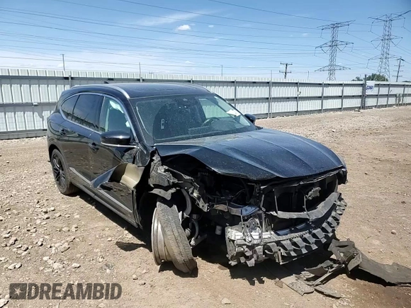 2023 Acura MDX Advance with VIN 5J8YE1H86PL031123, listed as a Copart auction lot 56765845 with 19,206 mi miles and Salvage title. Bid and sale history available at DreamBid. Image 15.