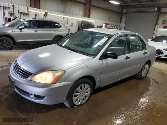 2006 Mitsubishi Lancer ES with VIN JA3AJ26E36U065974, listed as a Copart auction lot 52081885 with 201,728 mi miles and Salvage Title. Bid and sale history available at carsss.com. Image 1.