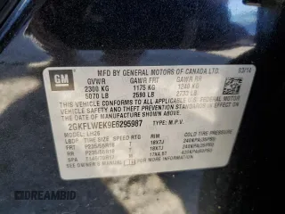 2014 GMC Terrain SLE with VIN 2GKFLWEK9E6295987, listed as a Copart auction lot 49624365 with 146,421 mi miles and Salvage title. Bid and sale history available at DreamBid. Image 13.