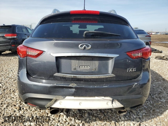 2011 Infiniti FX35 with VIN JN8AS1MW5BM140757, listed as a Copart auction lot 49504505 with 168,296 mi miles and Salvage Title. Bid and sale history available at carsss.com. Image 6.