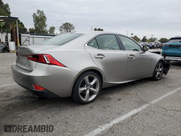 2014 Lexus IS with VIN JTHBF1D23E5019594, listed as a Copart auction lot 53524395 with 41,798 mi miles and Salvage Title. Bid and sale history available at carsss.com. Image 3.