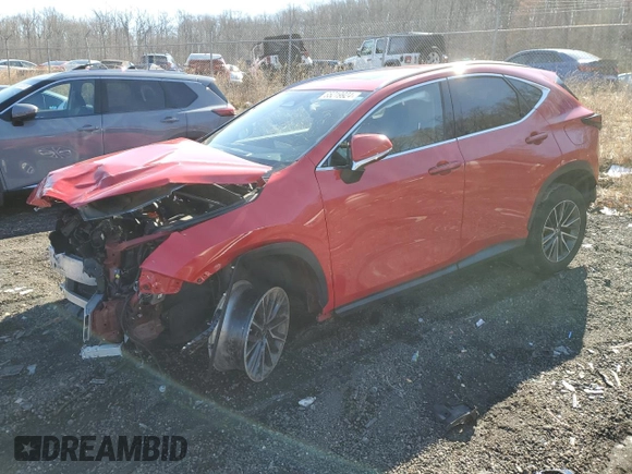 2022 Lexus NX with VIN JTJGGCEZ3N2002823, listed as a Copart auction lot 85219924 with 55,622 mi miles and Salvage Title. Bid and sale history available at carsss.com. Image 1.