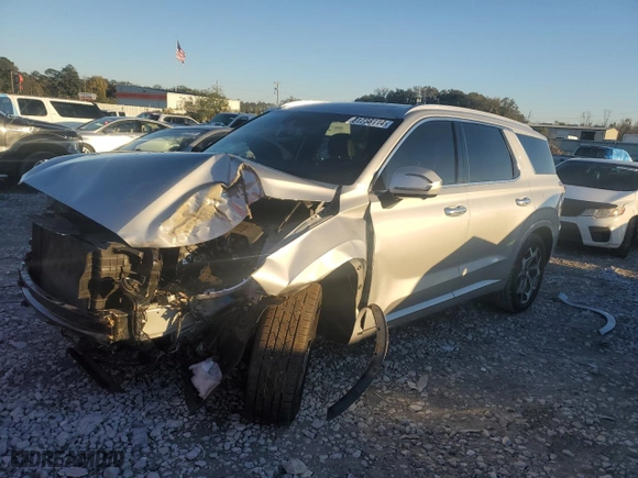2022 Hyundai Palisade Calligraphy with VIN KM8R74HE9NU339863, listed as a Copart auction lot 81738114 with 65,761 mi miles and Salvage Title. Bid and sale history available at carsss.com. Image 1.