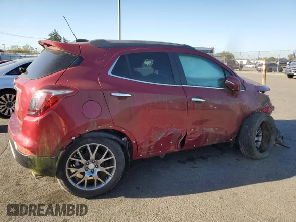 2018 Buick Encore Sport Touring with VIN KL4CJ1SB6JB542914, listed as a Copart auction lot 74553234 with Not Provided miles and Salvage Title. Bid and sale history available at DreamBid. Image 3.