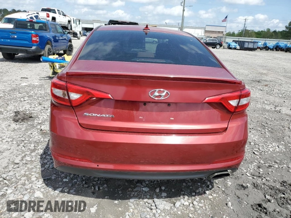 2016 Hyundai Sonata 2.4L with VIN 5NPE24AF6GH352636, listed as a Copart auction lot 51655785 with 194,542 mi miles and Salvage Title. Bid and sale history available at carsss.com. Image 6.