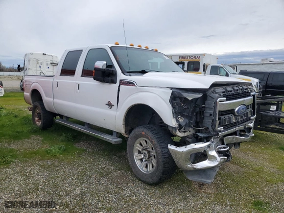 2015 Ford Super Duty F-250 SRW Lariat with VIN 1FT7W2BT8FEC36035, listed as a Copart auction lot 42838515 with 161,259 mi miles and Salvage Title. Bid and sale history available at carsss.com. Image 4.