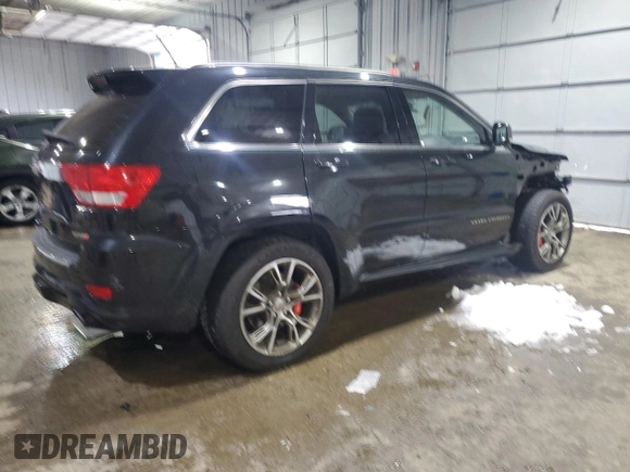 2012 Jeep Grand Cherokee SRT8 with VIN 1C4RJFDJ7CC187475, listed as a Copart auction lot 45191285 with 133,748 mi miles and Salvage Title. Bid and sale history available at carsss.com. Image 3.