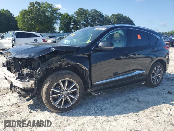 2019 Acura RDX Technology z VIN 5J8TC1H57KL002938, wystawiony jako Copart lot #59406565 z przebiegiem 126 296 mil mil oraz Szkoda całkowita • Salvage title. Historia ofert i sprzedaży dostępna na DreamBid. Obrazek 1.