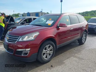 2015 Chevrolet Traverse LT with VIN 1GNKRGKD9FJ162100, listed as a IAAI auction lot 42159483 with 141,255 mi miles and . Bid and sale history available at DreamBid. Image 19.