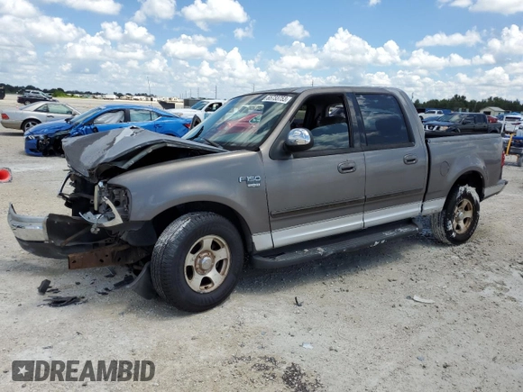 2002 Ford F-150 XLT with VIN 1FTRW07692KB73281, listed as a Copart auction lot 48147305 with 0 mi miles and Non Repairable. Bid and sale history available at carsss.com. Image 1.